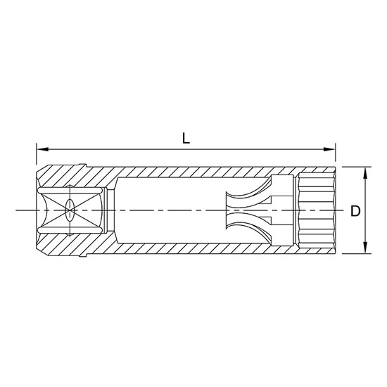 Tuýp mở bugi 3/8
